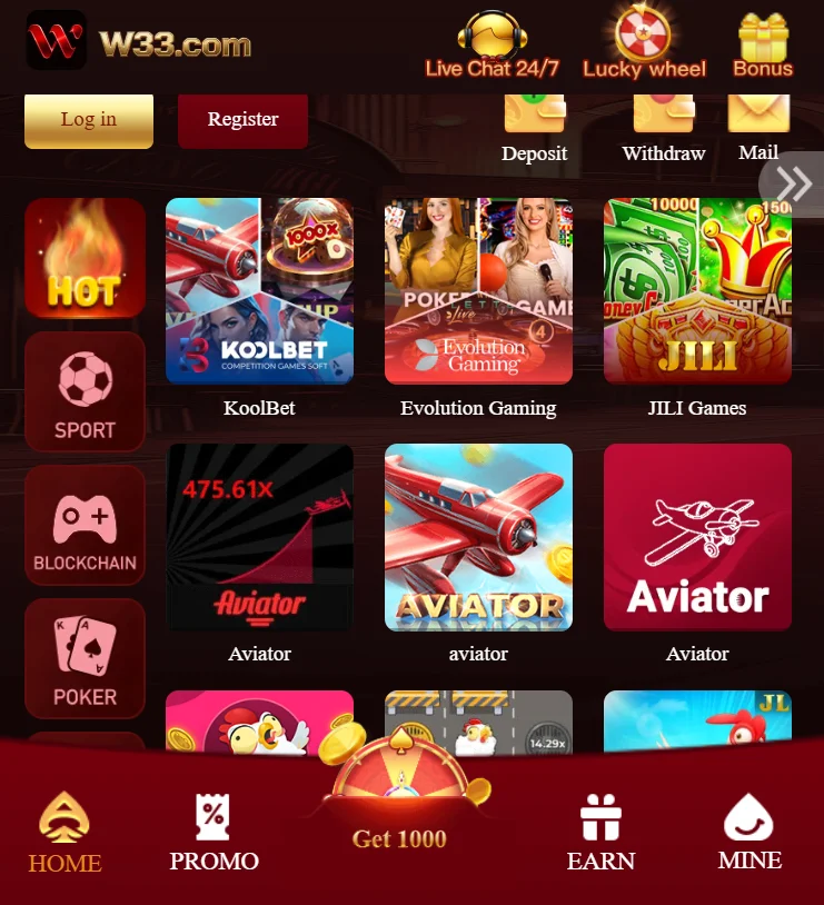 w33 game app